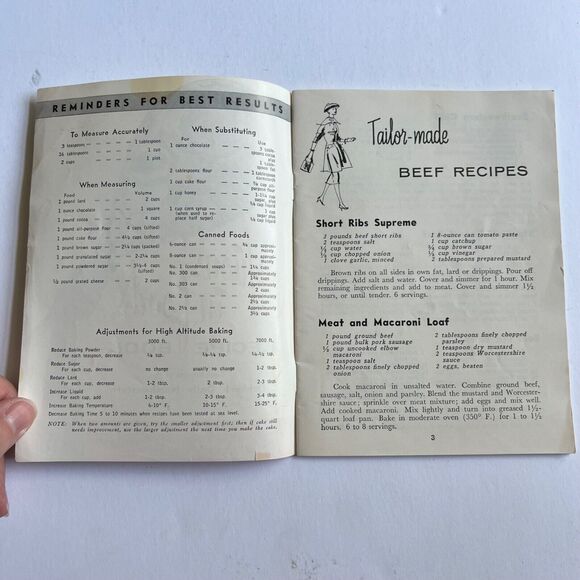 Vintage Fashions in Foods Recipe Book Cookbook Paperback - Picture 2 of 7